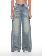 Box Box Boutique Vintage Wash Wide Leg Denim Jeans