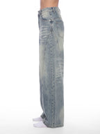 Box Box Boutique Vintage Wash Wide Leg Denim Jeans